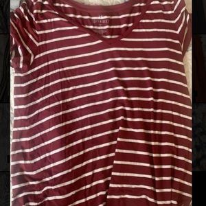 A long red blouse from American Eagle